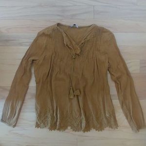 Golden leaf shirt from Paris